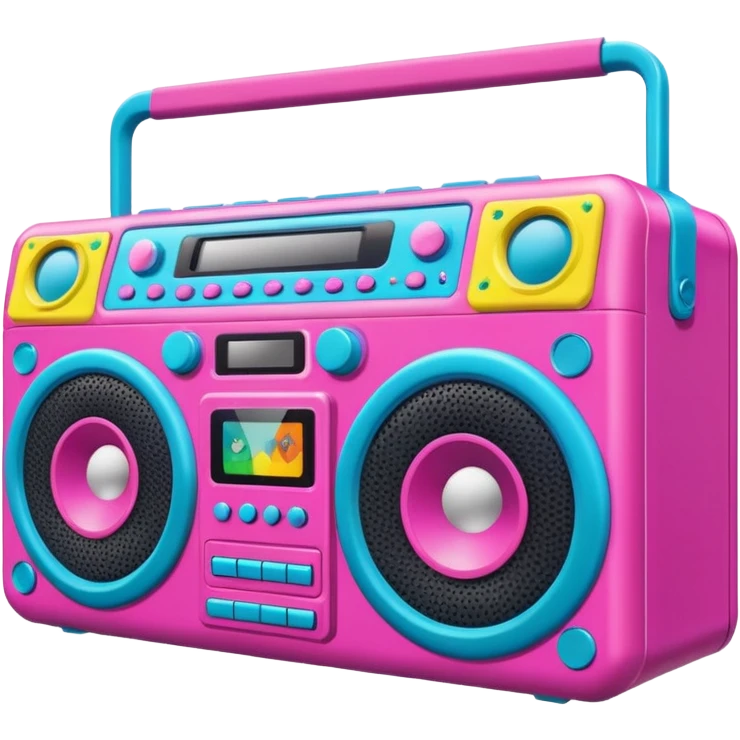 Boom Box With Sticker emoji