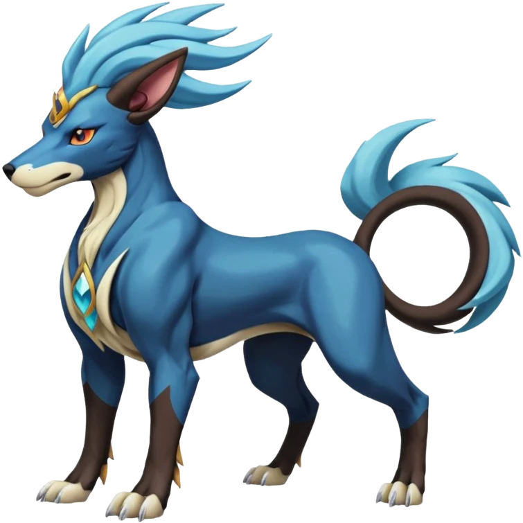Masculine Suicune-Houndoom-Manectric-Pokémon-Fakémon-Digimon-fusion emoji