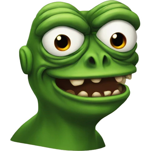Evil pepe emoji