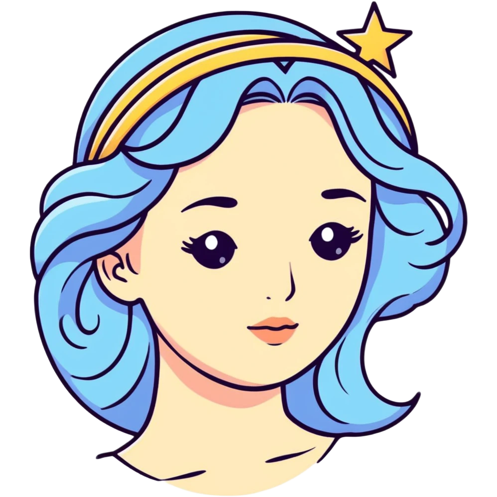 universe goddess Sophia with pretty perfect feminine attractive face, cosmic beauty with detailed delicate facial features, starry goddess with ethereal glow emoji