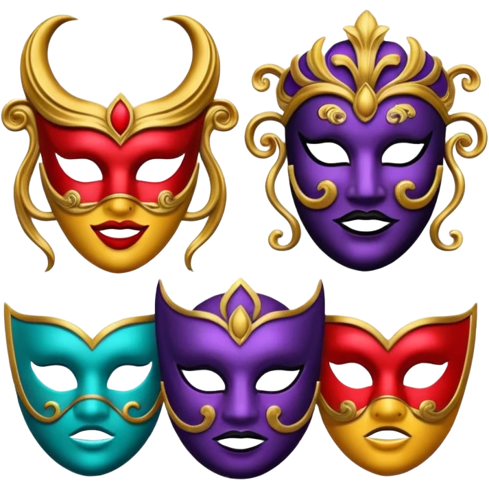 masks for acting emoji