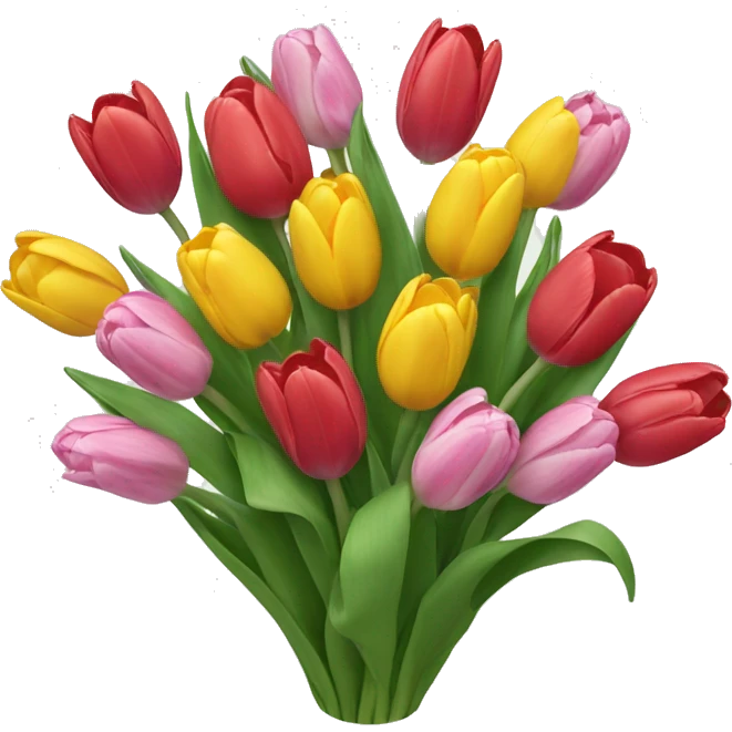 Tulips bouquet  emoji