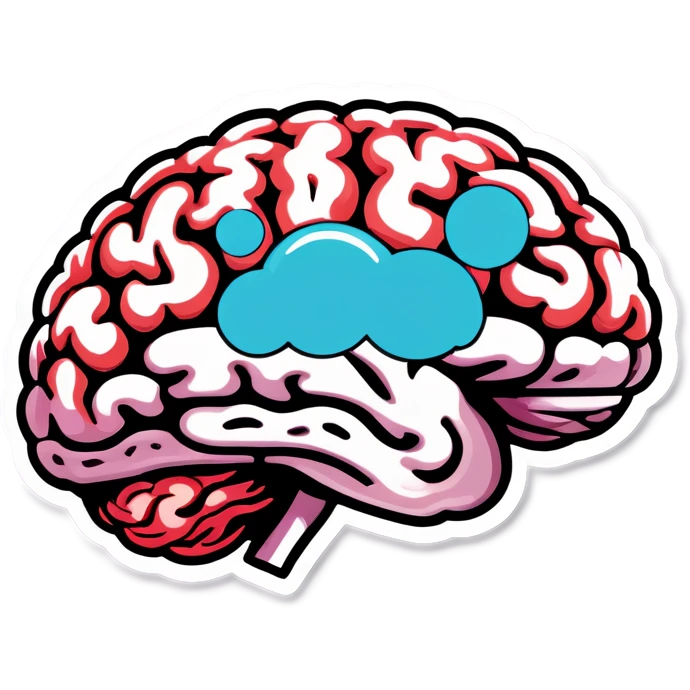 Brain getting cleaned emoji