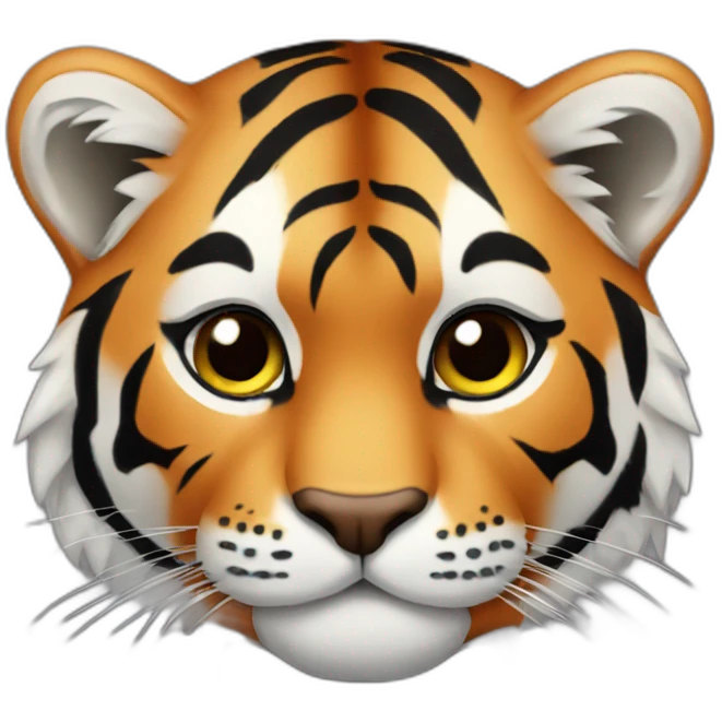 Tiger in a tuxedo emoji