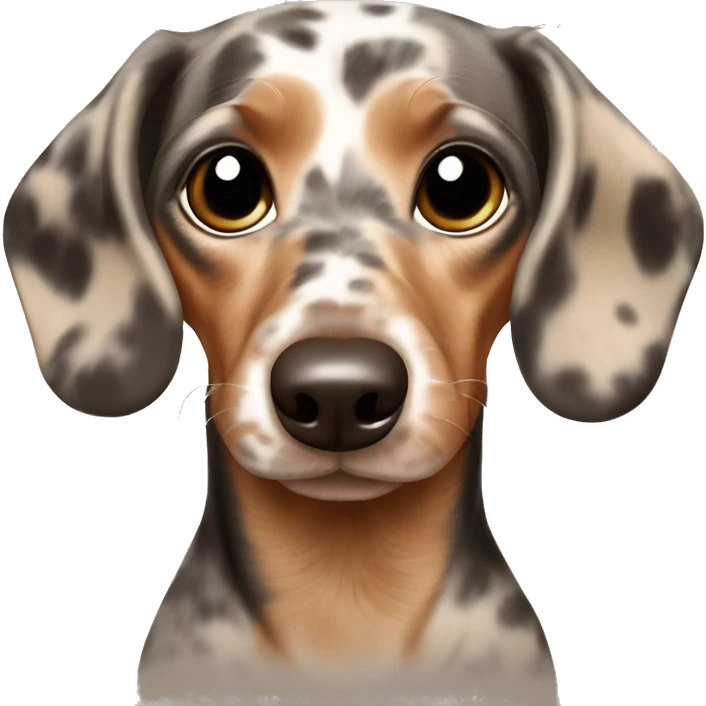 Tan merle mini dachshund emoji