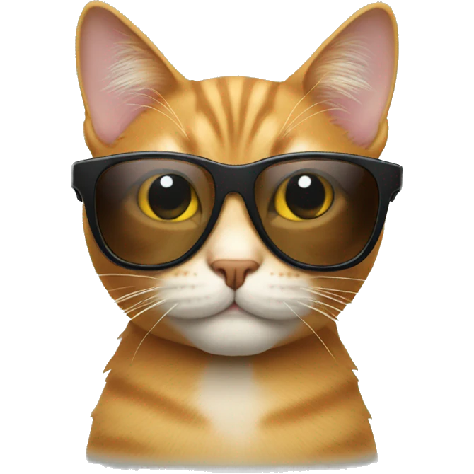 Cat with sunglasses emoji