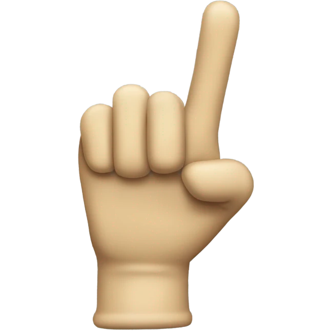 glove hand pointing  emoji