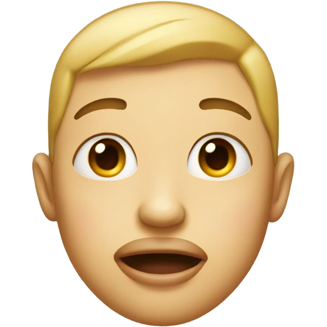 Emoji face biting lip emoji
