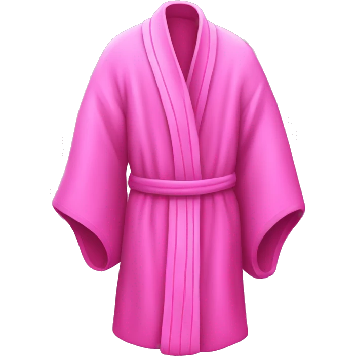 Pink feathery robe emoji