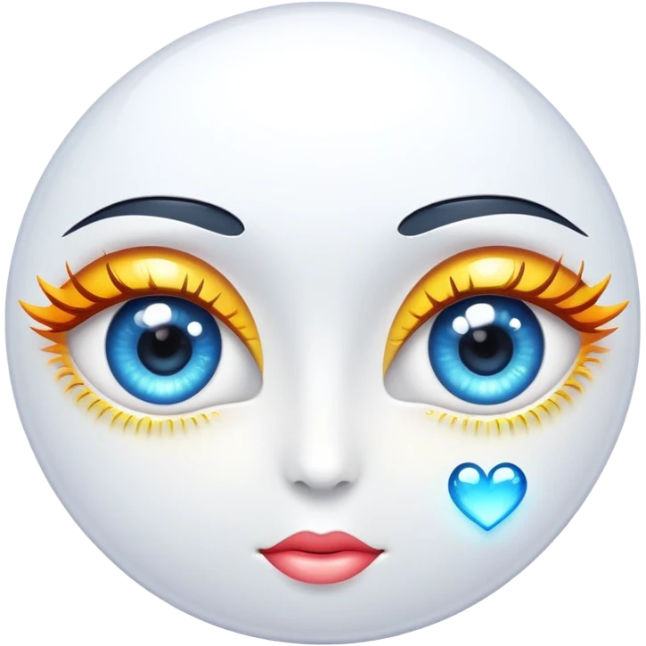 Cute in love eyes emoji