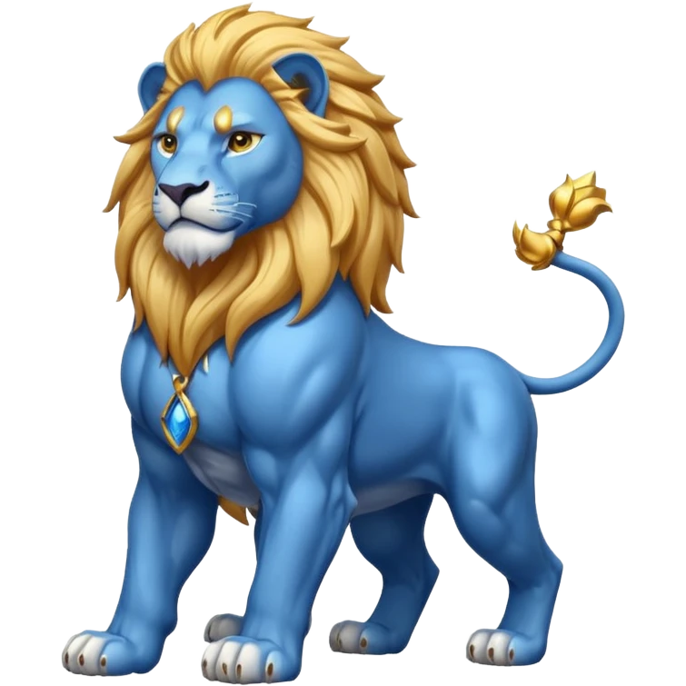 blue lion emoji