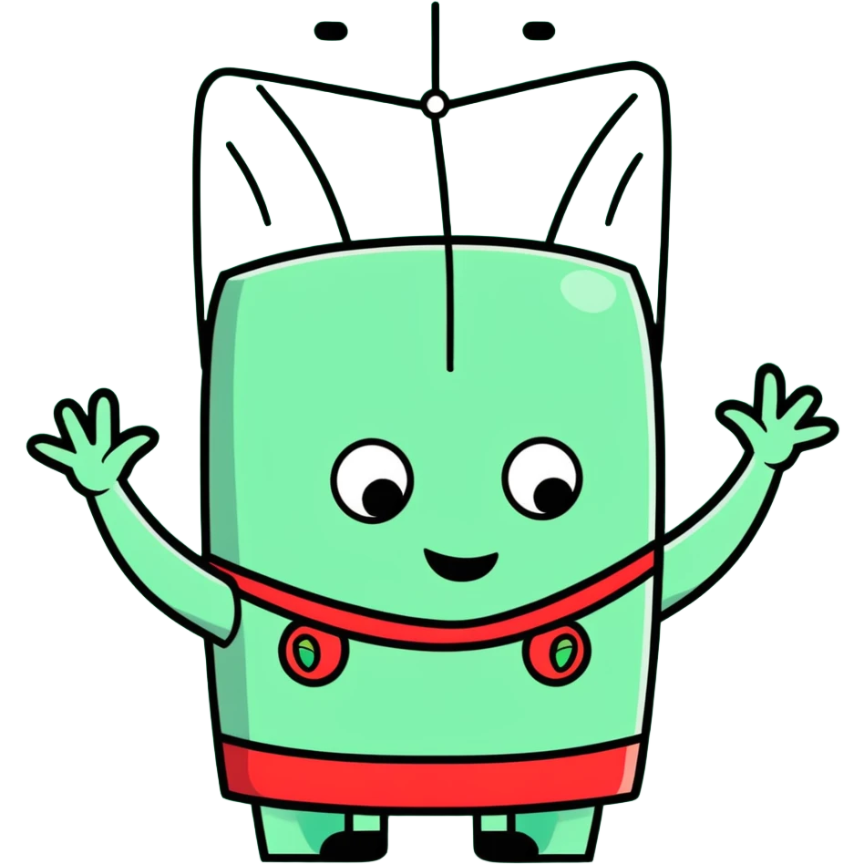 Plankton from Spongebob, plotting, hands together, green, cartoon style emoji
