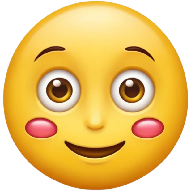 Un emoji jaune qui mange son doigt en mode draguer  emoji