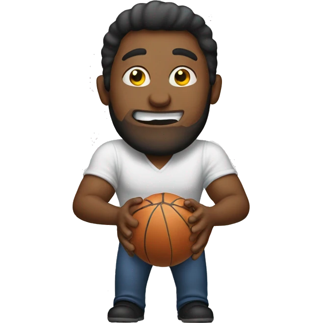 Man sending spitballs emoji