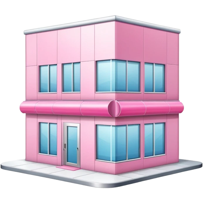 partly pink stylish beauty salon building emoji