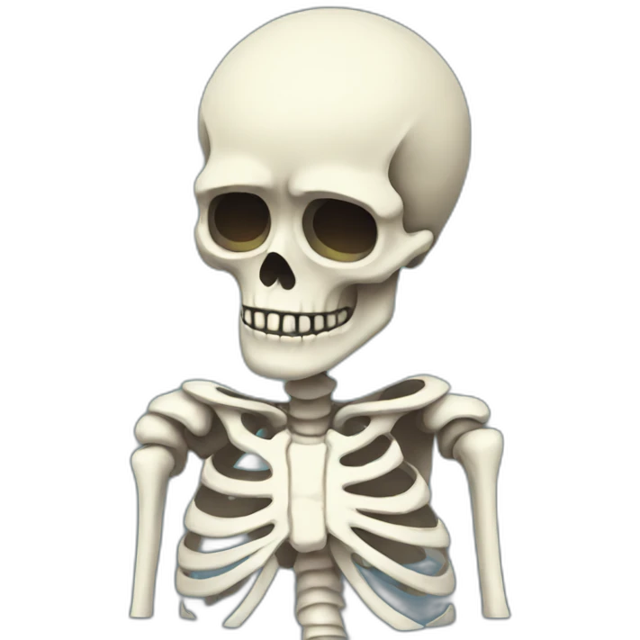 sad skeleton emoji