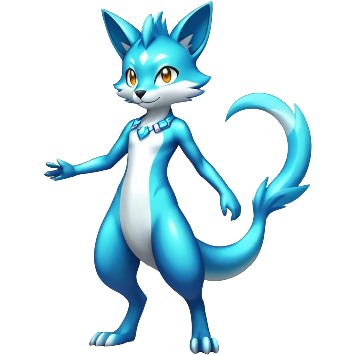 Shiny Cool Anthro Sona Fakemon Full Body emoji
