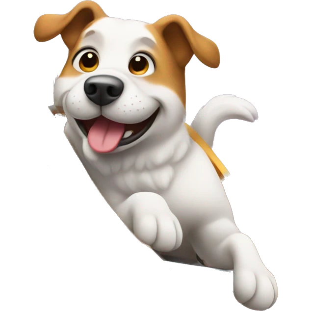 Dog on roller coaster emoji
