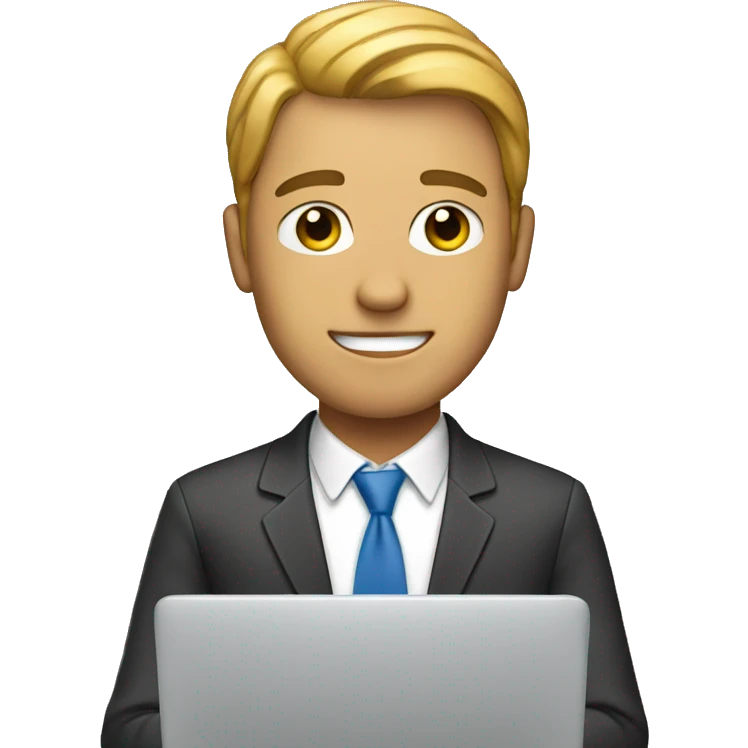A man working on a laptop  emoji