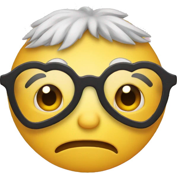 Heart with glasses emoji