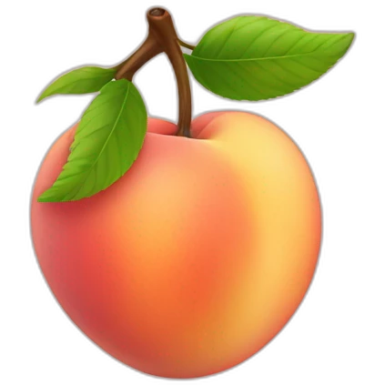 Peach with cherry emoji