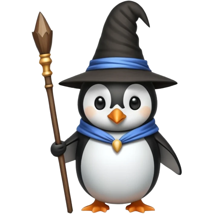 Penguin Wizard emoji