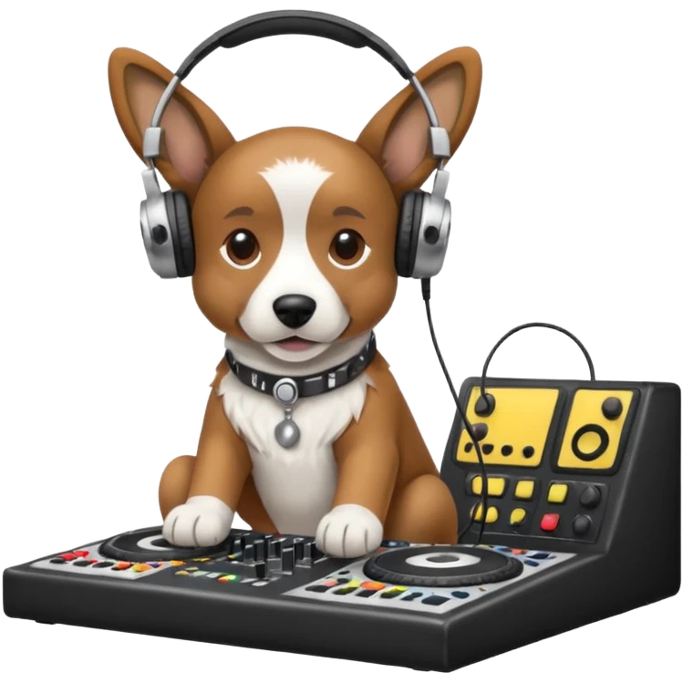 Dog dj emoji