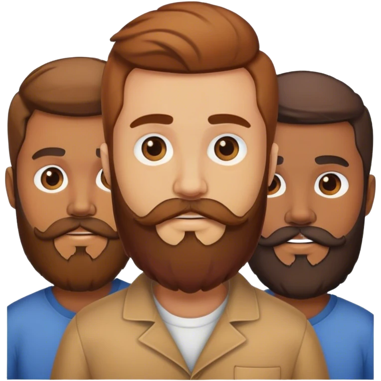 Three brothers beards emoji
