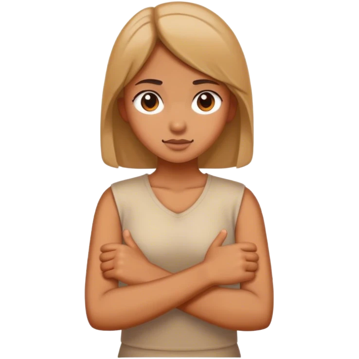 girl crossing arms emoji
