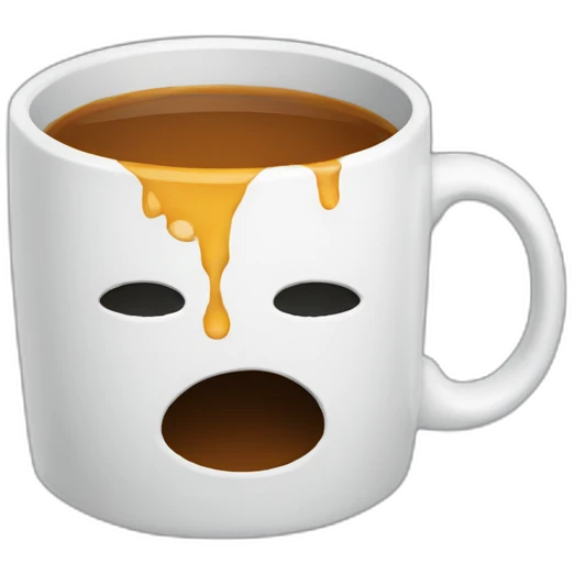 Broken mug emoji
