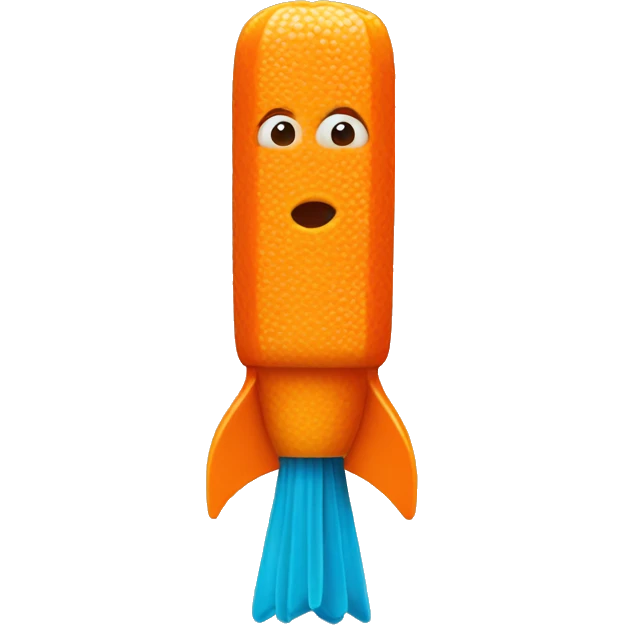Un pez naranja  emoji