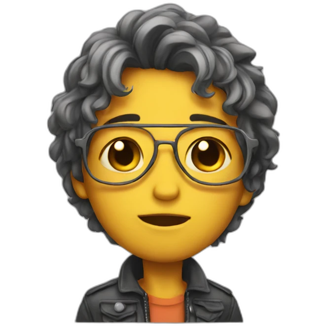 Cool but crying emoji