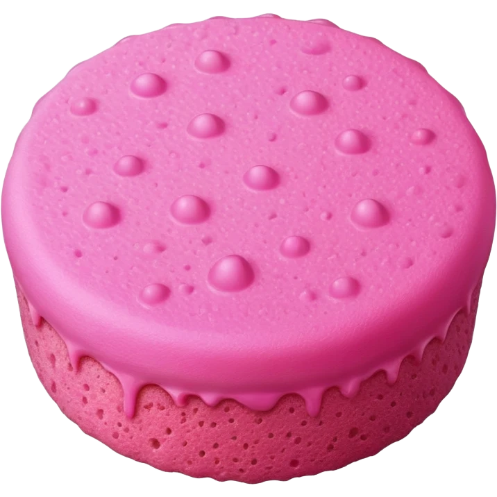 wet round pink sponge emoji