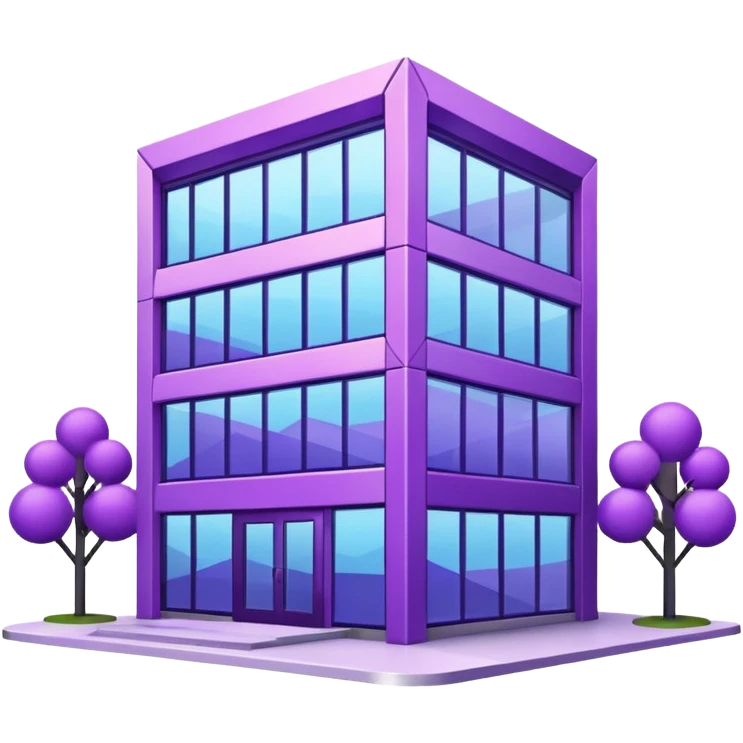 purple pickup point building emoji