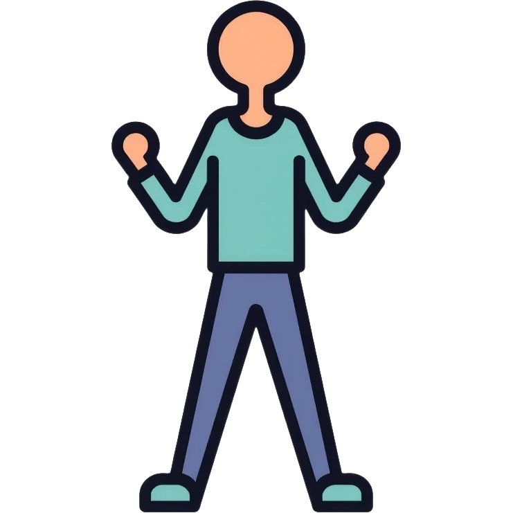 simple human silhouette icon, person icon emoji