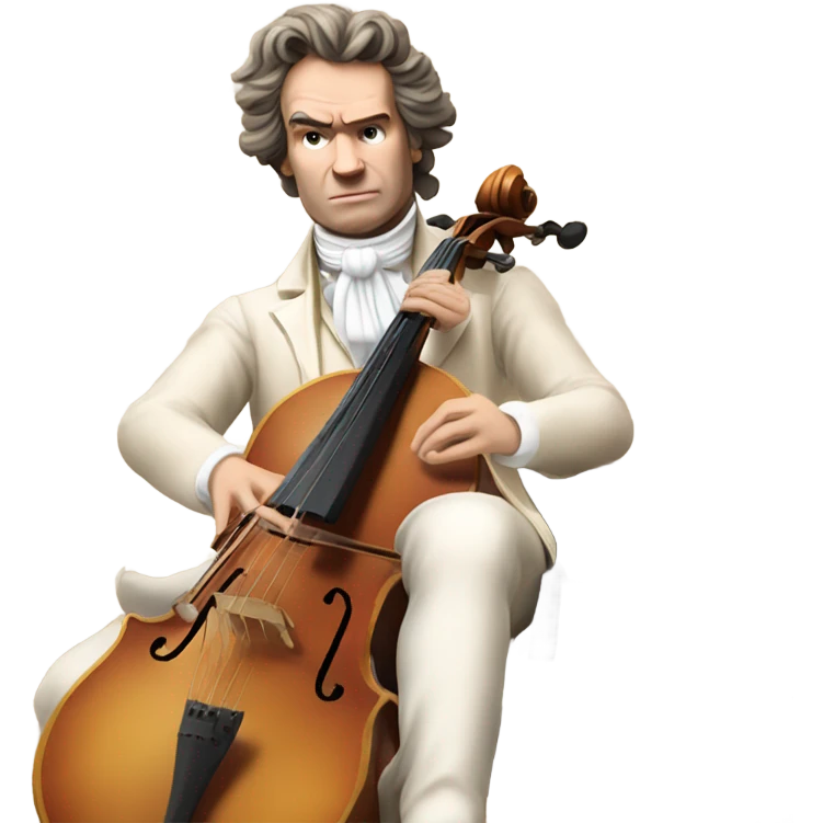 Beethoven explosion banjo cello piano emoji