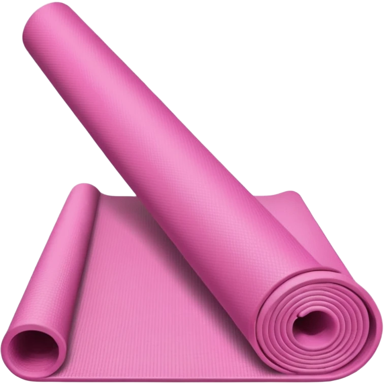 Yoga mat pink emoji