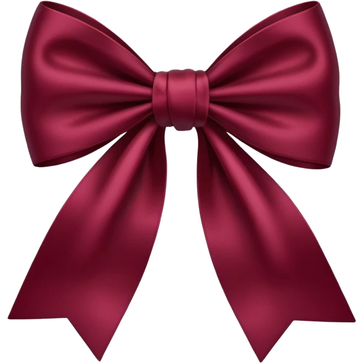 Bow burgundy emoji