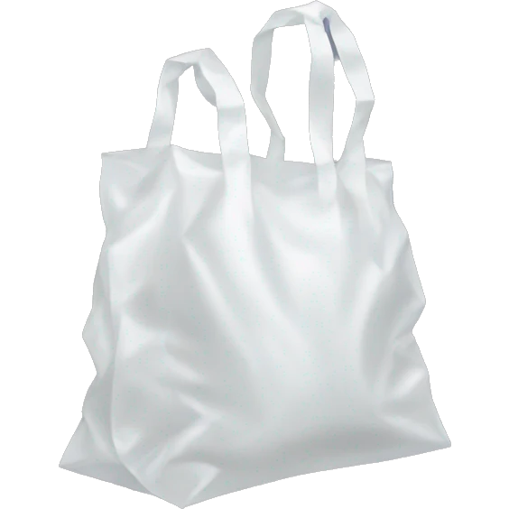 simple plastic bag with handles emoji