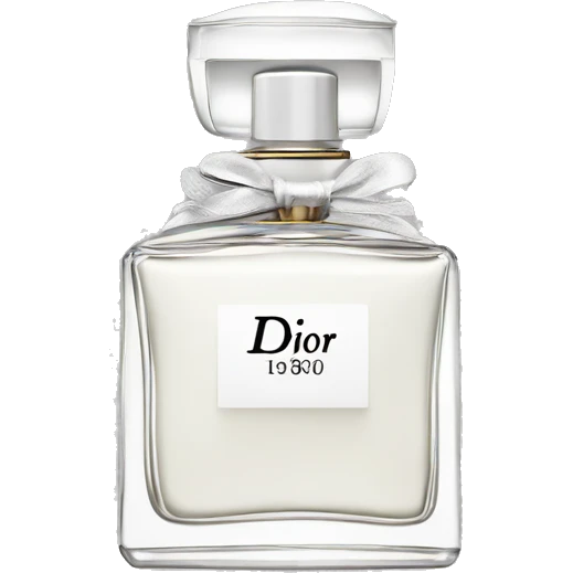 white Dior perfume bottle emoji