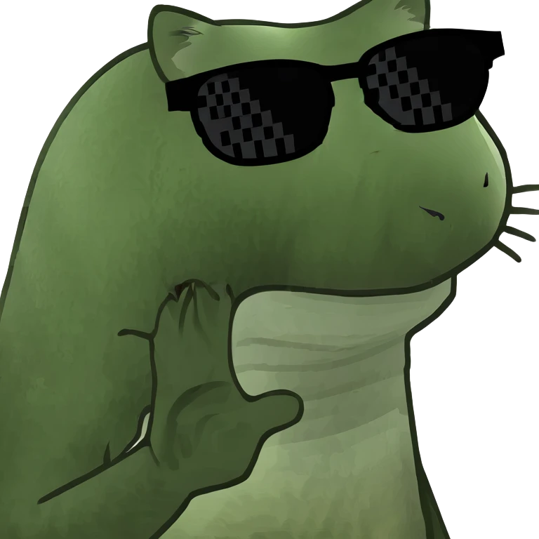 Cat with sunglasses emoji