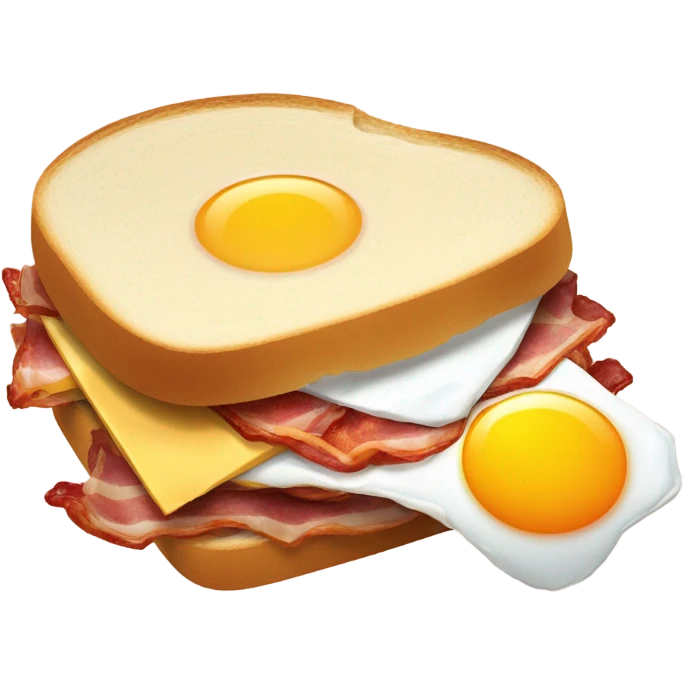 Bacon egg and cheese emoji