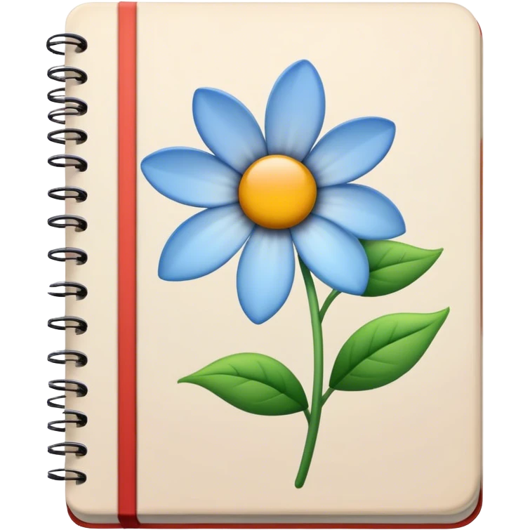 flower notebook emoji