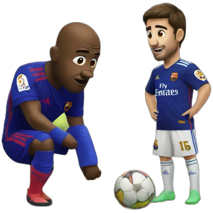 Real De Madrid versus FC Barcelone emoji
