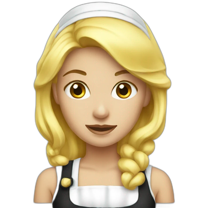 blonde maid emoji