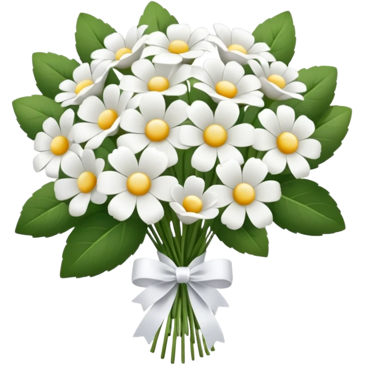 White flower bouquet emoji