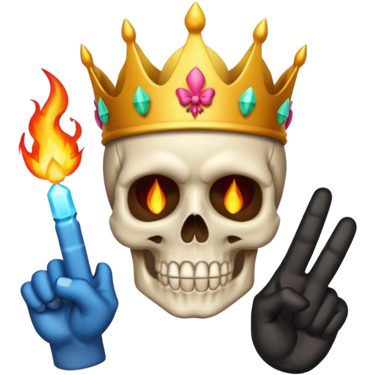 Create middle finger 🖕🏻 Memoji emojis with unique elements like fire 🔥, skull 💀, lightning ⚡, rose 🌹, bow 🎀, butterfly 🦋, and crown 👑. emoji