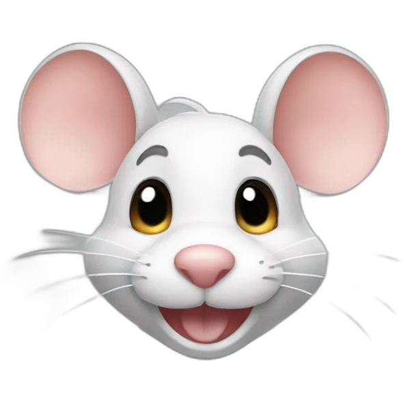 Smiling mouse emoji