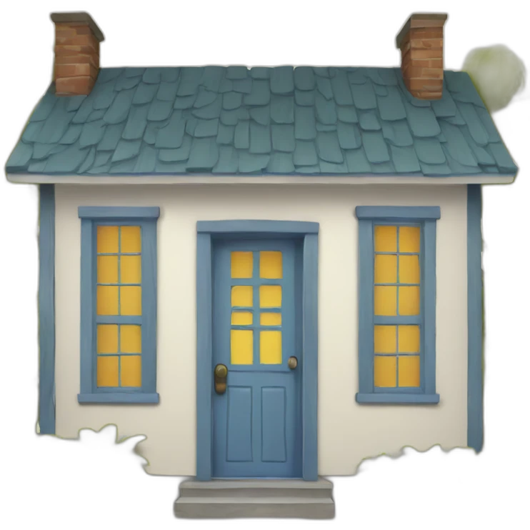 happy house face emoji
