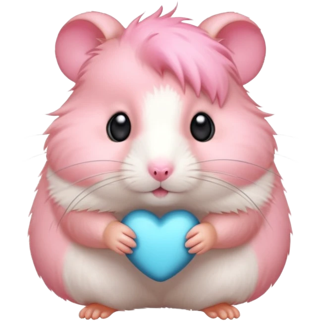 Pink colored hamster 🐹  emoji